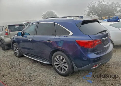 2014 Acura Mdx Technology z USA, uszkodzony, nr VIN 5FRYD3H40EB004380